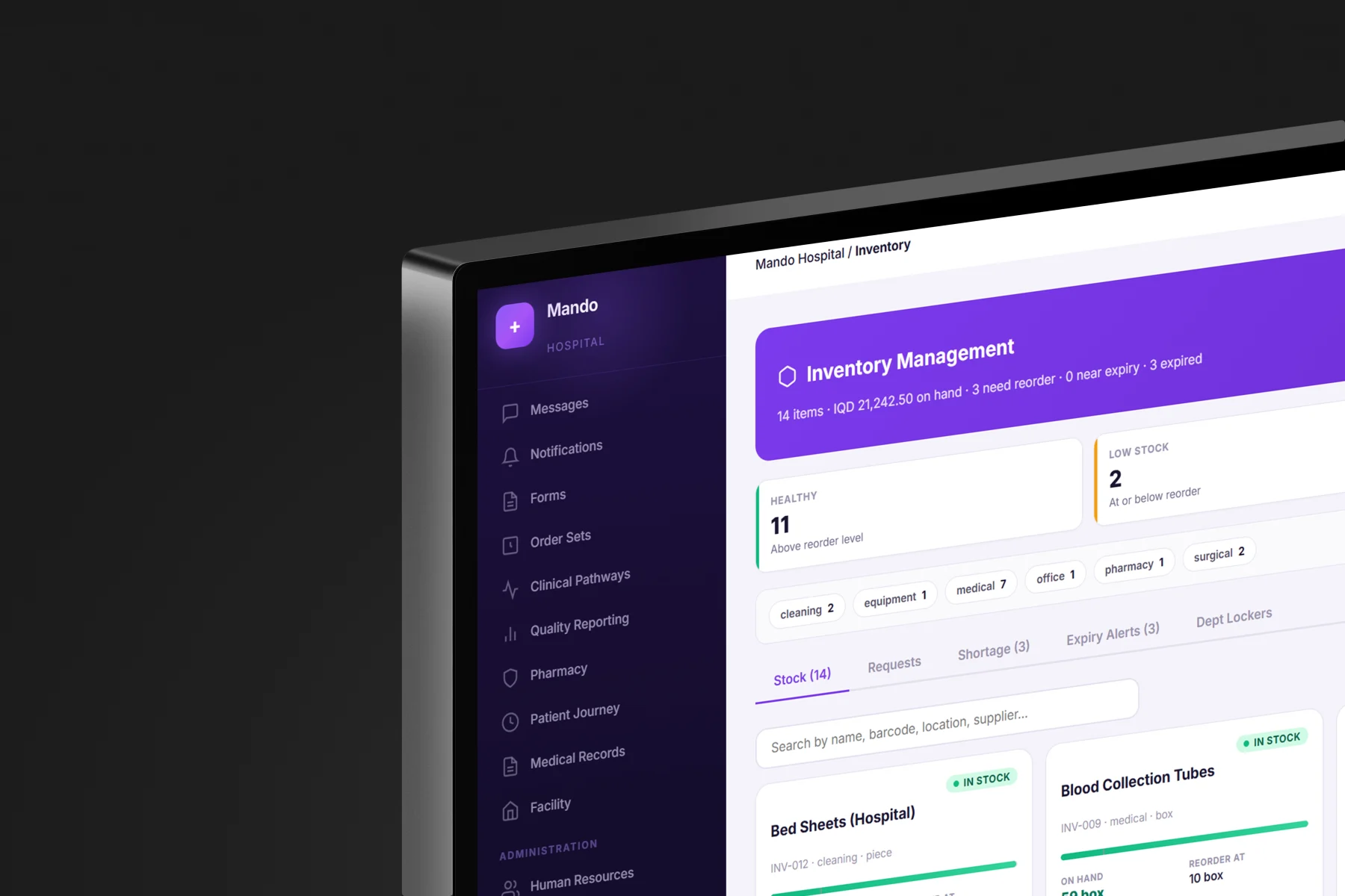 MANDO Hospital product mockup 5